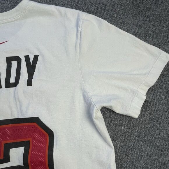 Tampa Bay Buccaneers T-Shirt  Mens Medium Tom Brady Bucs #12 Nike Tee Super Bowl - Picture 9 of 10